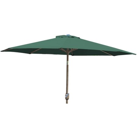 JECO 9 ft. Aluminum & Steel Umbrella Fabric, Green UBF94